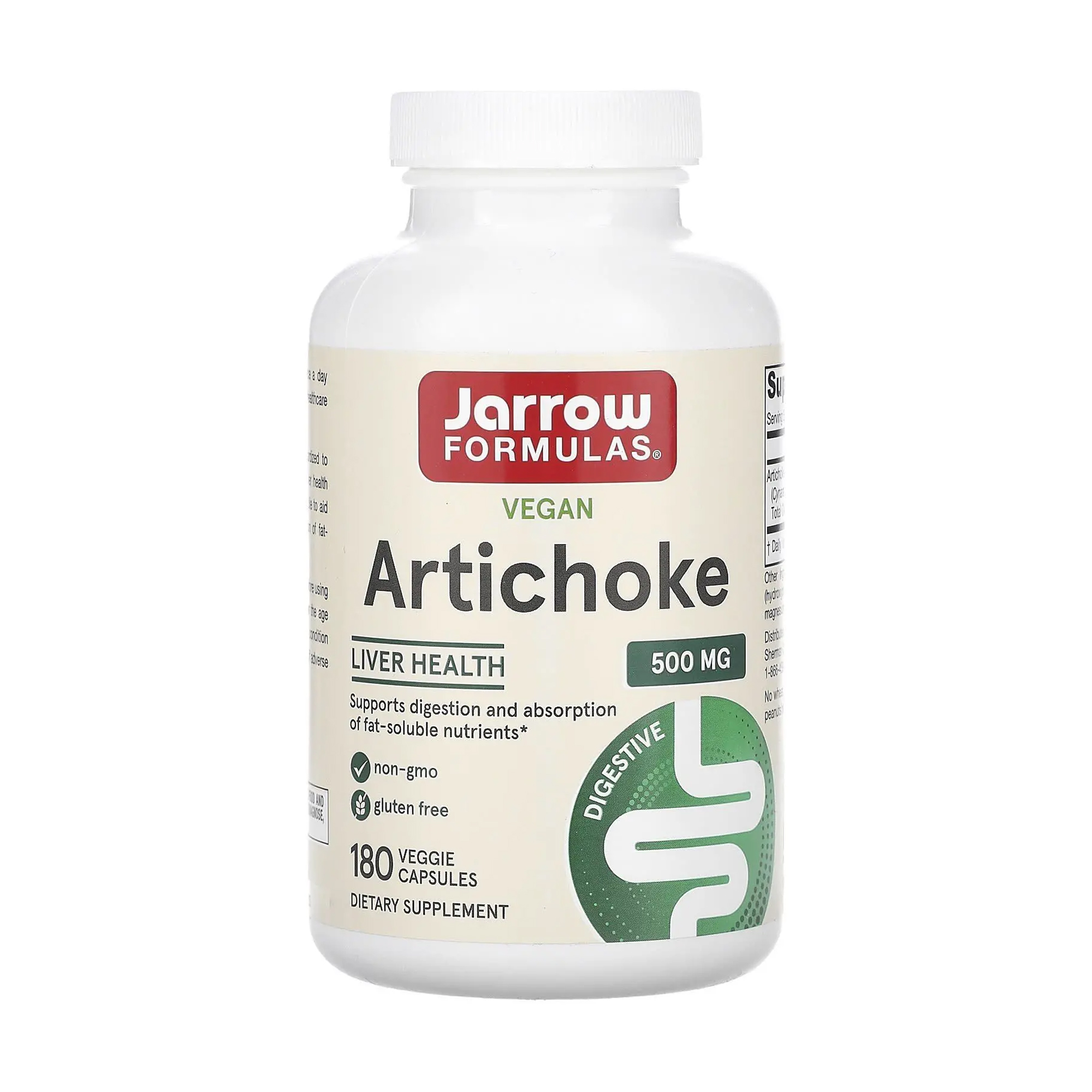 Стандартизований екстракт артишоку Jarrow Formulas Standardized Extract Artichoke, 180 вегетаріанських капсул